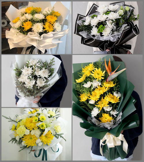 广东湛江市吴川市塘尾街道白事花束代送